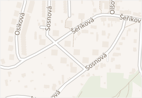 Sosnová v obci Brno - mapa ulice