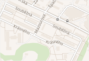 Souběžná v obci Brno - mapa ulice