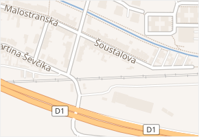Šoustalova v obci Brno - mapa ulice