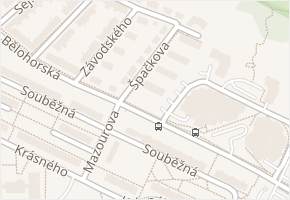 Špačkova v obci Brno - mapa ulice