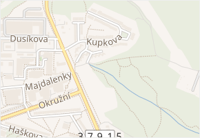 Španielova v obci Brno - mapa ulice