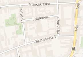 Spolková v obci Brno - mapa ulice