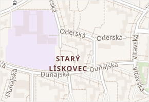 Starý Lískovec v obci Brno - mapa části obce