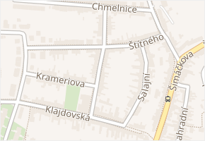 Štítného v obci Brno - mapa ulice