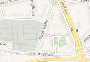 Strakatého v obci Brno - mapa ulice