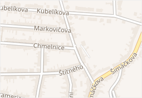 Střelnice v obci Brno - mapa ulice