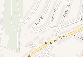 Strmá v obci Brno - mapa ulice