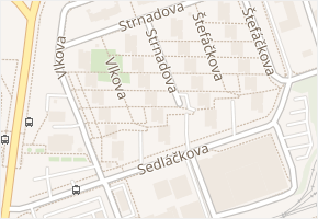 Strnadova v obci Brno - mapa ulice