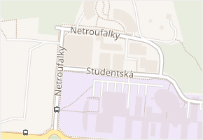 Studentská v obci Brno - mapa ulice
