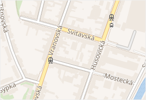Svitavská v obci Brno - mapa ulice
