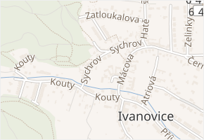 Sychrov v obci Brno - mapa ulice