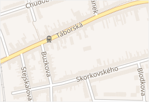 Táborská v obci Brno - mapa ulice