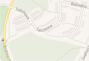 Talichova v obci Brno - mapa ulice