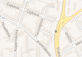 Taussigova v obci Brno - mapa ulice