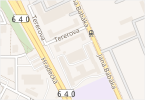 Tererova v obci Brno - mapa ulice