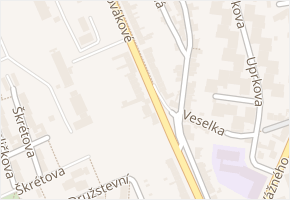 Terezy Novákové v obci Brno - mapa ulice