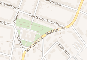 Tolstého v obci Brno - mapa ulice