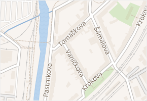 Tomáškova v obci Brno - mapa ulice