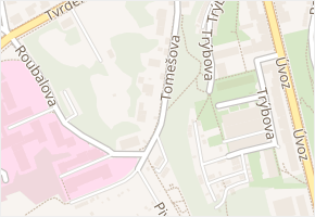 Tomešova v obci Brno - mapa ulice