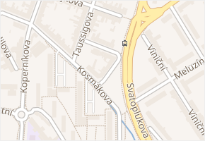 Touškova v obci Brno - mapa ulice