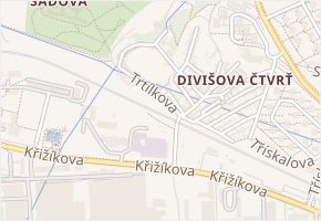 Trtílkova v obci Brno - mapa ulice