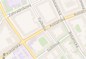 Tučkova v obci Brno - mapa ulice