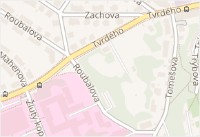 Tvrdého v obci Brno - mapa ulice
