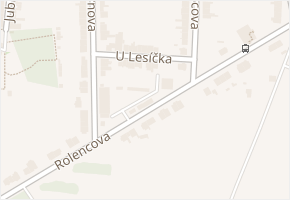 U lesíčka v obci Brno - mapa ulice