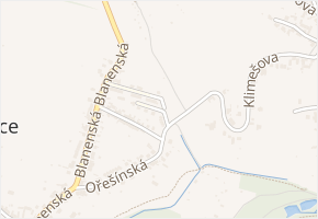 U Mostku v obci Brno - mapa ulice