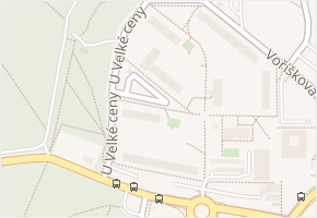 U Velké ceny v obci Brno - mapa ulice