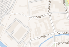 U vlečky v obci Brno - mapa ulice