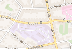 Údolní v obci Brno - mapa ulice