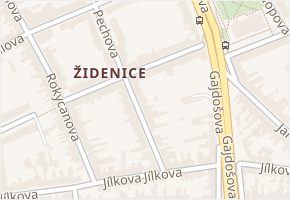 Uzavřená v obci Brno - mapa ulice