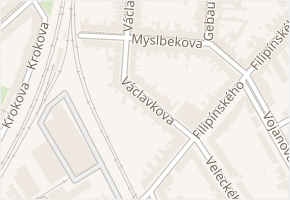 Václavkova v obci Brno - mapa ulice