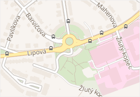 Vaňkovo náměstí v obci Brno - mapa ulice