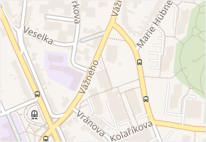 Vážného v obci Brno - mapa ulice