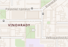 Velkopavlovická v obci Brno - mapa ulice
