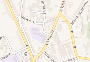Veselka v obci Brno - mapa ulice