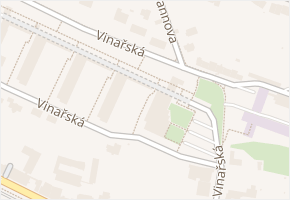 Vinařská v obci Brno - mapa ulice