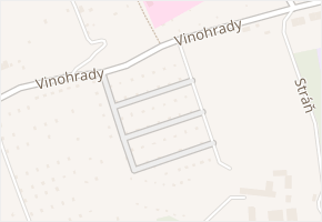 Vinohrady v obci Brno - mapa ulice
