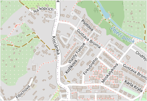 Vlasty Fialové v obci Brno - mapa ulice