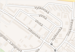 Vlnitá v obci Brno - mapa ulice