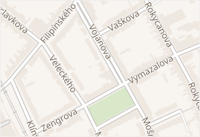 Vojanova v obci Brno - mapa ulice