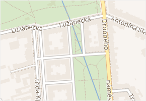 Vrchlického sad v obci Brno - mapa ulice