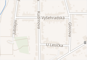 Vyšehradská v obci Brno - mapa ulice