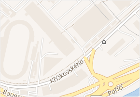 Výstaviště v obci Brno - mapa ulice