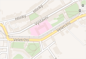 Výstavní v obci Brno - mapa ulice