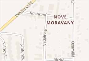 Vzdálená v obci Brno - mapa ulice