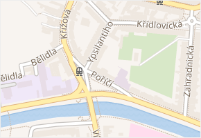 Ypsilantiho v obci Brno - mapa ulice
