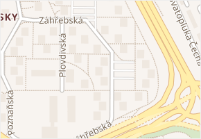 Záhřebská v obci Brno - mapa ulice